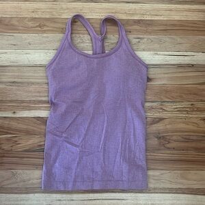 Lululemon Tank Top with built in bra in the color Mauve